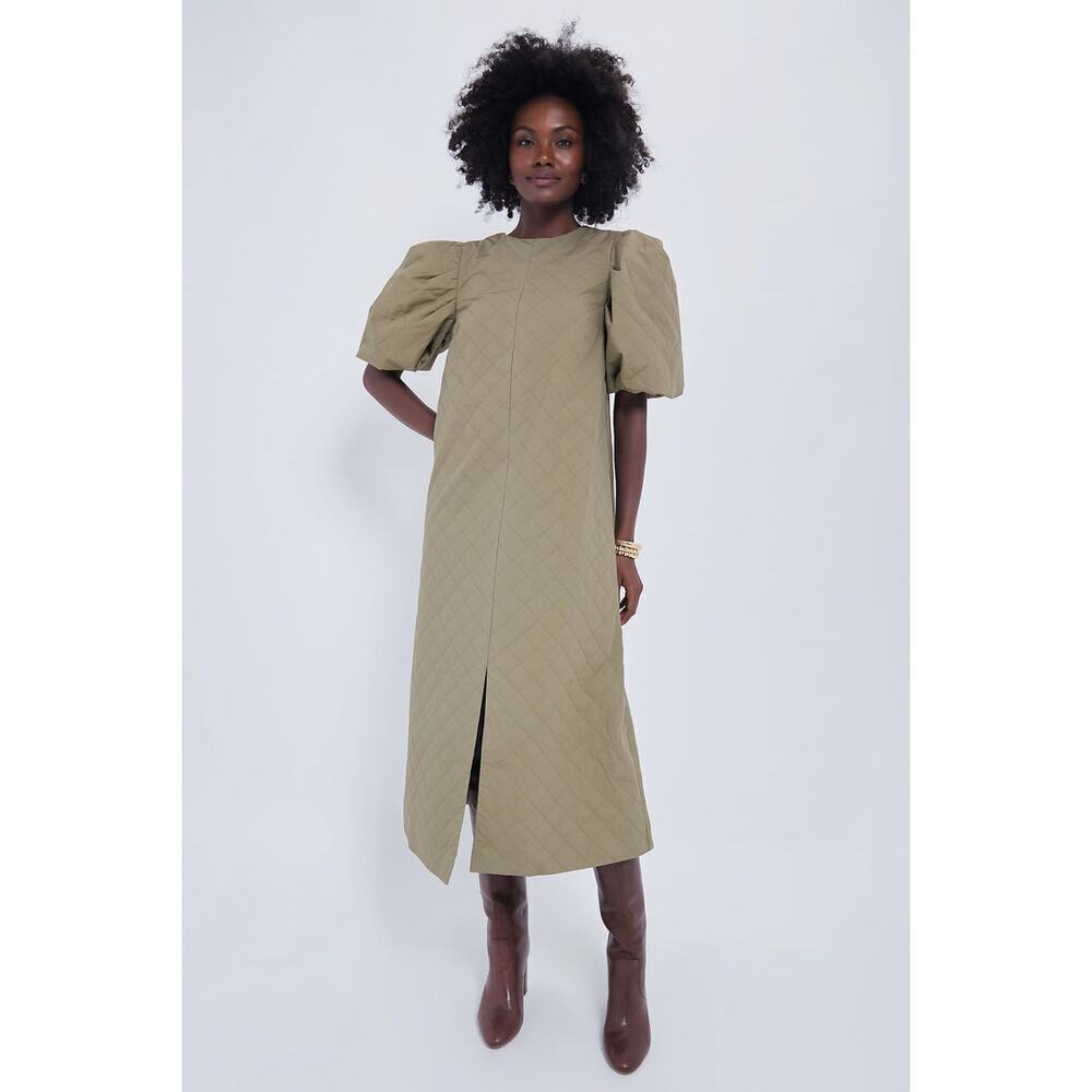 HYACINTH HOUSE Olive Quilted Fowler Midi Dress Size XXL NWT